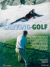 Fachartikel über Carving Golf in der GOLF-TIME 2002
